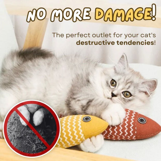 Buy 4 Get 4 Free&Free Shipping😻Fish Catnip Toy