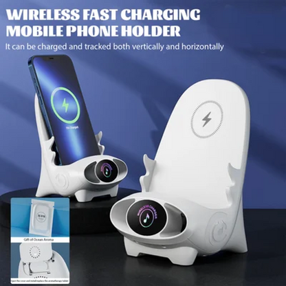 🔥2024 Mini Chair Wireless Fast Charger Multifunctional Phone Holder — Adapts to All Phones