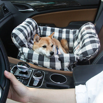 Portable Leisure Outing Pet Bolster Large Dog Car Seat Bed