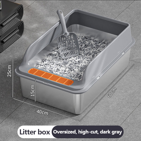 Stainless steel cat litter box