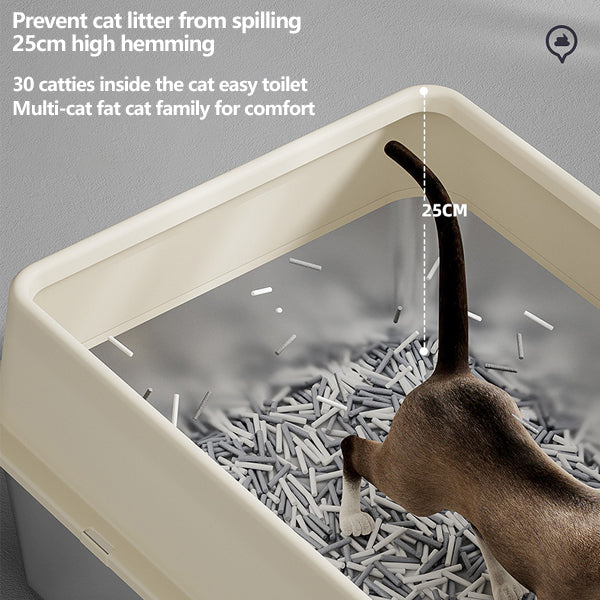 Stainless steel cat litter box