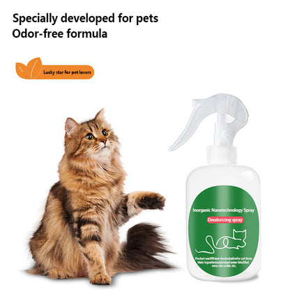 Pet inorganic nano deodorant