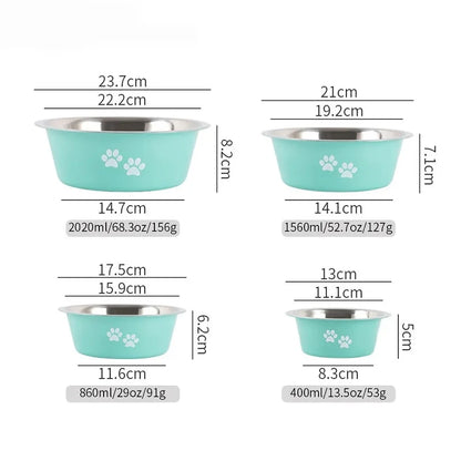 Stailess Steel Bowl with Silicone Bottom