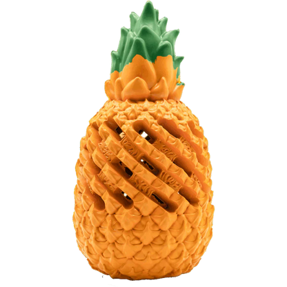 Pineapple Dog Chew Toy With Treat Fill for Aggressive Chewer