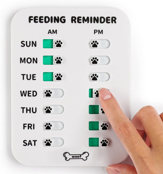 Dog Feeding Reminder, Magnetic Reminder Sticker