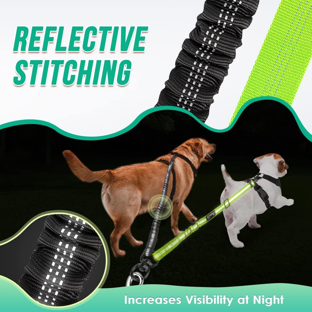 Reflective and Adjustable Elastic Dog Leash