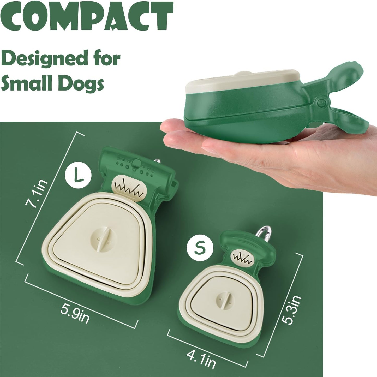 Portable Dog Pooper Scooper with Bag Attachment