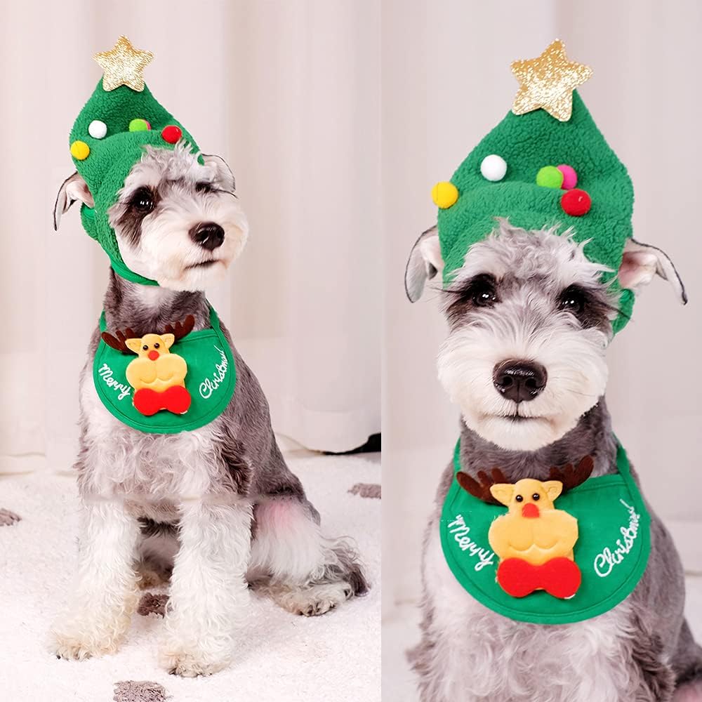 Adorable Christmas Tree Pom-Pom Hat