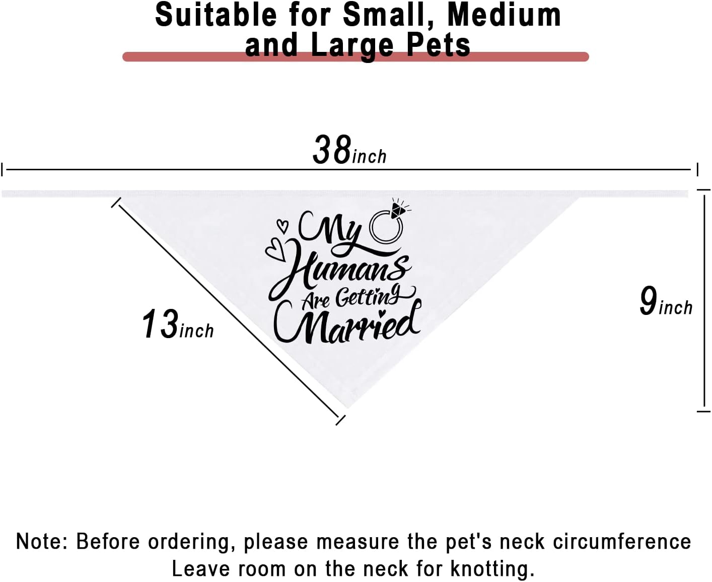 Dog Bandana，Engagement Gift, My Humans are Getting Married