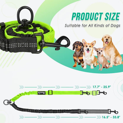 Reflective and Adjustable Elastic Dog Leash