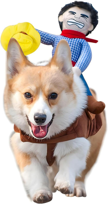 Cowboy Rider Dog Costume for Dogs Clothes