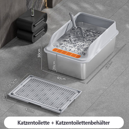 Stainless steel cat litter box