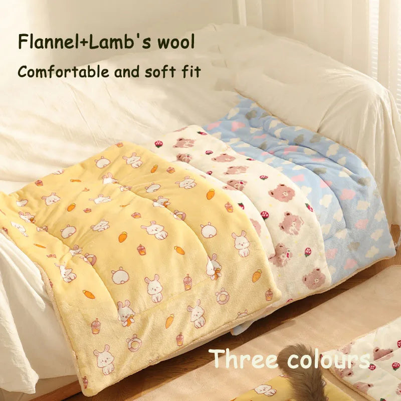 Warm Pet Blanket Soft Quilt