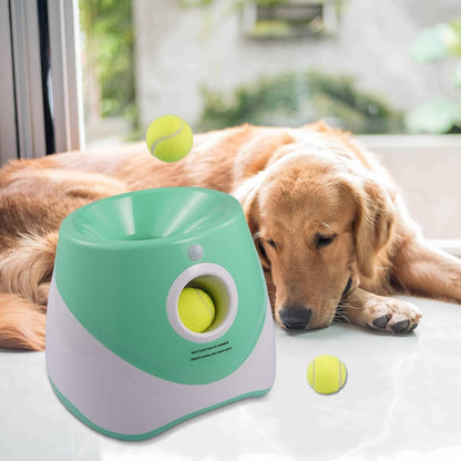 Automatic Pet Dog Fetch Tennis Ball Thrower Launcher Machine