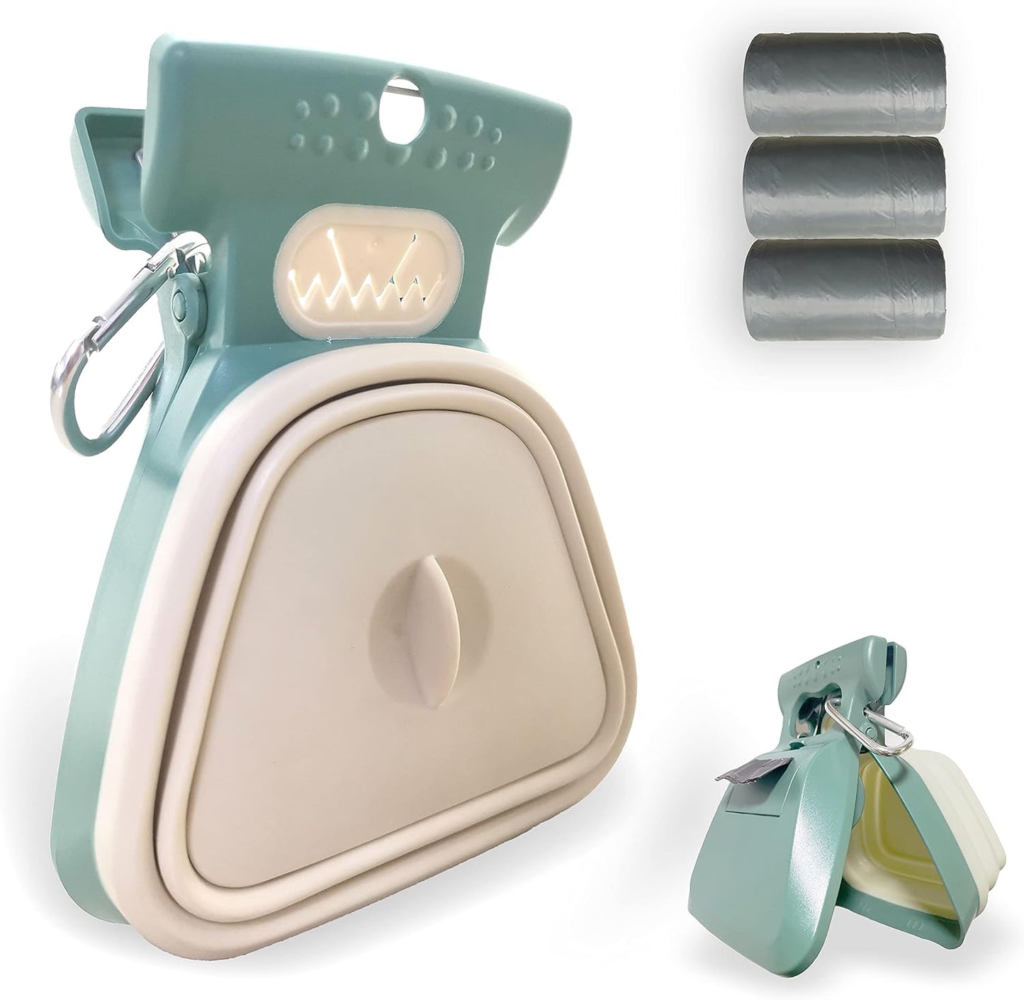 Portable Dog Pooper Scooper with Bag Attachment