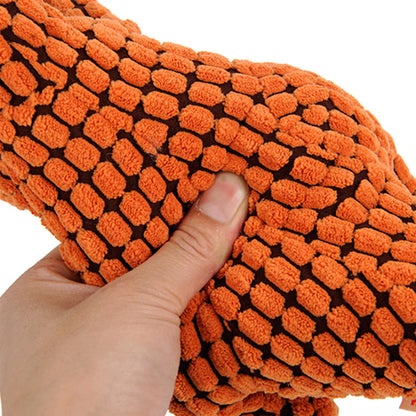 Indestructible Plush Dog Toy for Heavy Chewers - Dino