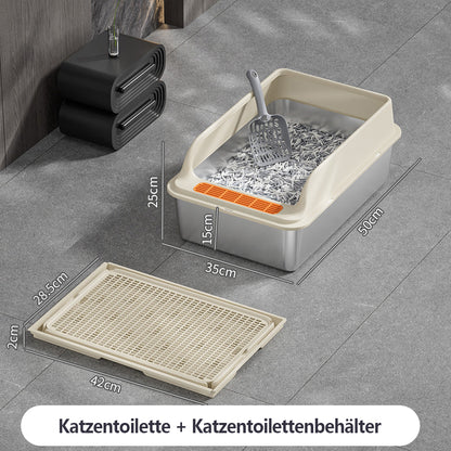 Stainless steel cat litter box