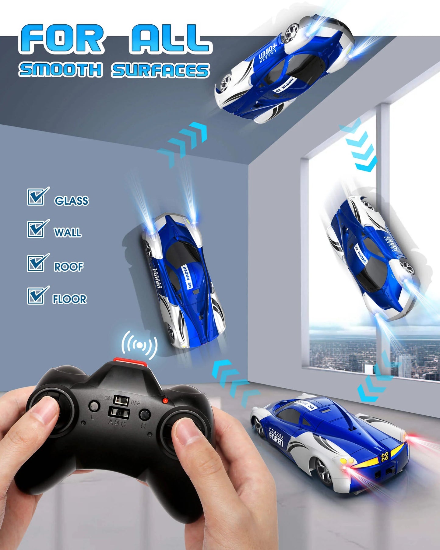 🔥LAST DAY 49% OFF🔥Electric Remote Wall Climbing Car