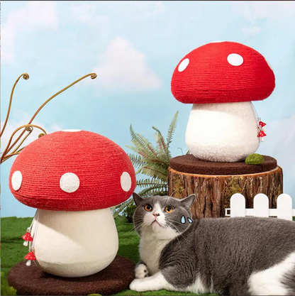 Mushroom Cat Scratcher