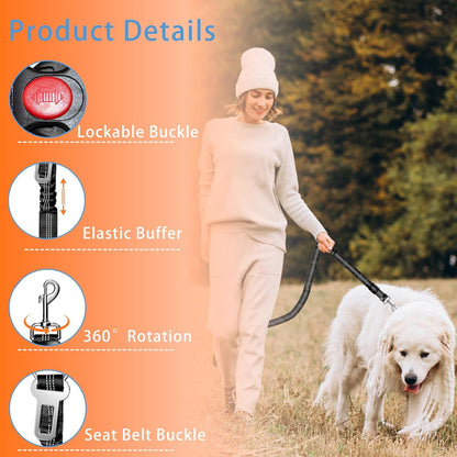 Adjustable 3-in-1 Pets Car Seat Belt