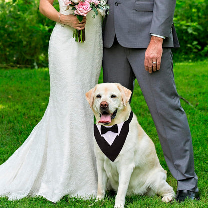 Formal Dog Tuxedo Wedding Dog Bandana Collar Dog