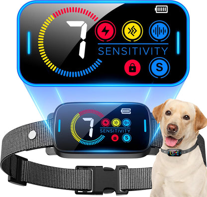 Bark Collar for Large Medium Dogs Smart Ultrasonic Dog