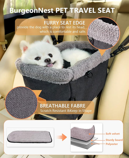 BurgeonNest Dog Car Seat for Small Dog