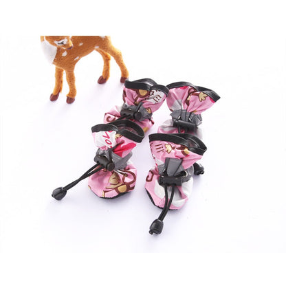 Water-Resistant Dog Shoes 4pcs