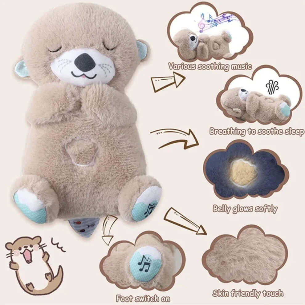 Calming Otter Plush Dog Buddy