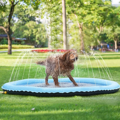 Dog Pool Splash Pad, Anti-Slip Sprinkler Pad for Kids & Dogs