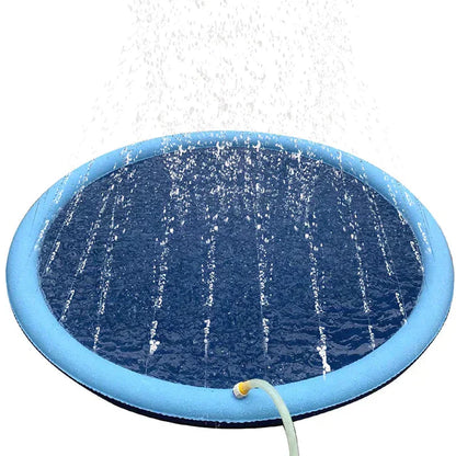 Dog Pool Splash Pad, Anti-Slip Sprinkler Pad for Kids & Dogs