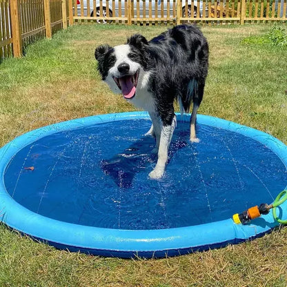 Dog Pool Splash Pad, Anti-Slip Sprinkler Pad for Kids & Dogs