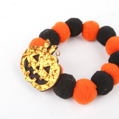 Halloween Pet Collar Funny Pumpkin Decoration