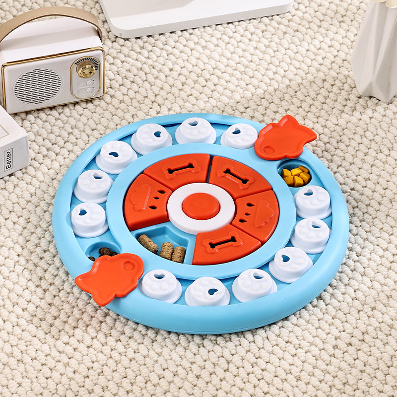 Round Pizza Puzzle Plate