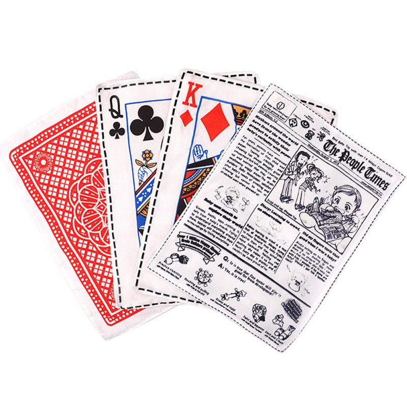 Poker Rattle Paper Toy for Pets