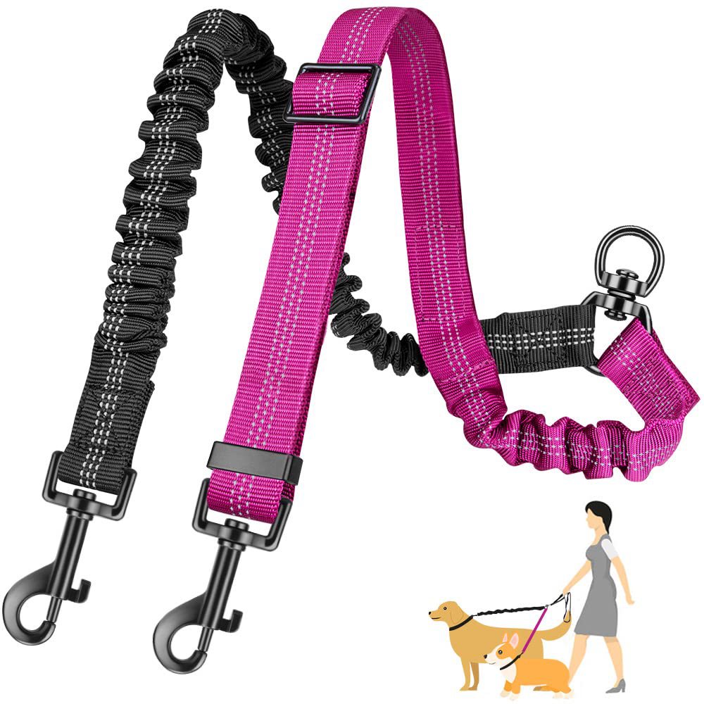 Reflective and Adjustable Elastic Dog Leash