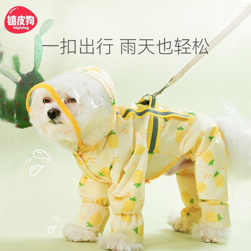 Puppy Dog Four-Legged Raincoat Waterproof