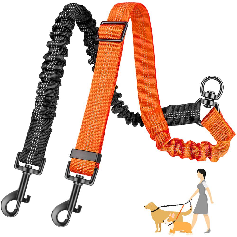 Reflective and Adjustable Elastic Dog Leash