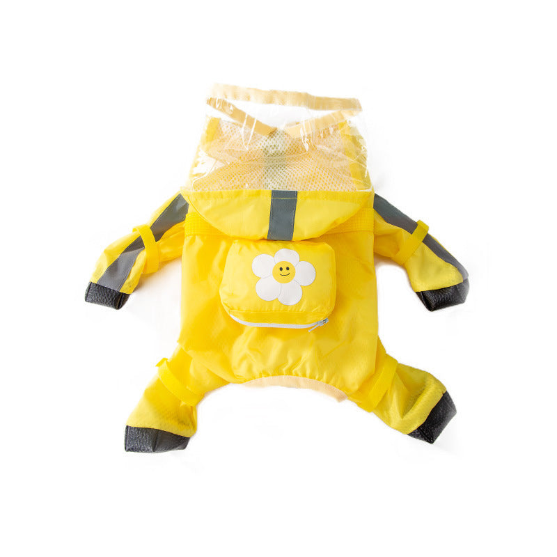 Puppy Dog Four-Legged Raincoat Waterproof