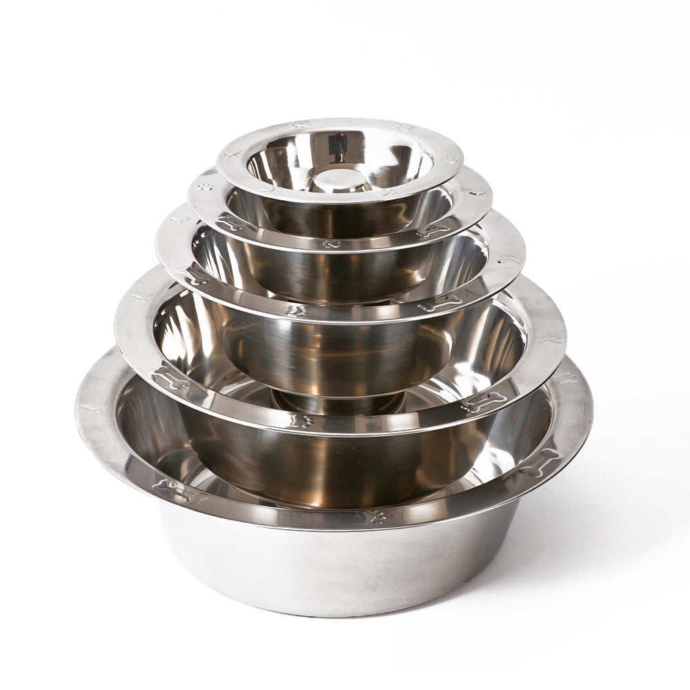 Stailess Steel Slow Feeder Bowl With Silicone Bottom