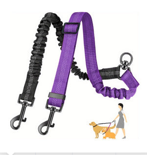 Reflective and Adjustable Elastic Dog Leash