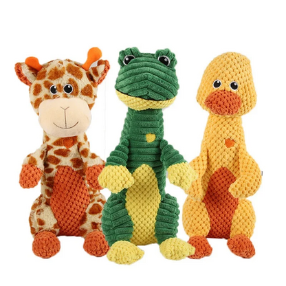 Indestructible & Interactive Squeaky Animal for Heavy Chewers