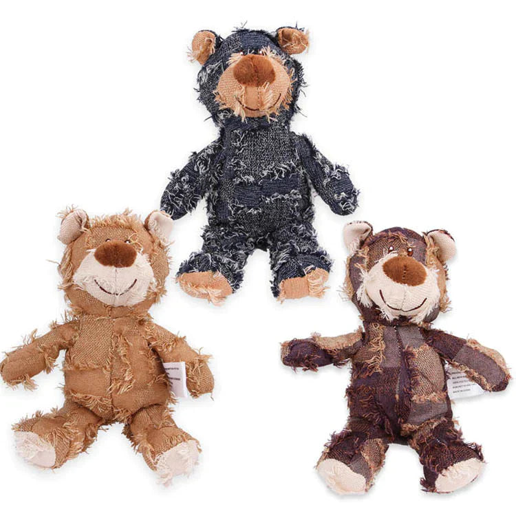 Indestructible & Interactive Bear Dog Toys For Heavy Chewers