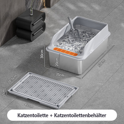 Stainless steel cat litter box