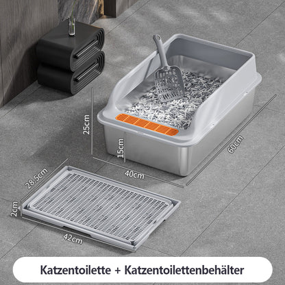 Stainless steel cat litter box