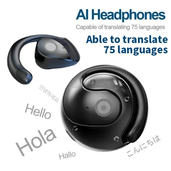 🏆LAST DAY SALE 49% OFF⏰AI Translation T26 Pro Wireless Bluetooth Earbuds(💥💰Buy 2 Save 15%)