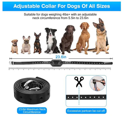 2-in-1 Wireless Dog Fence & Outdoor Training Collar, Dog Containment System