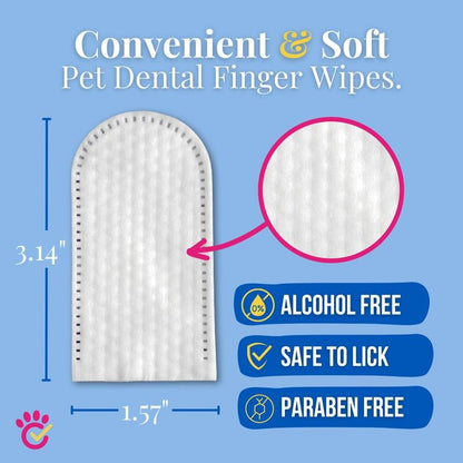 PetCare Gentle Dental Wipes – Safe & Effective Oral Care for Pets