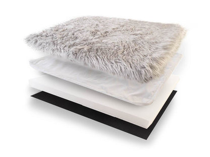 Faux Fur Memory Foam Dog Bed